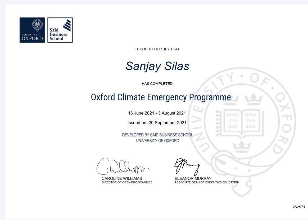 Oxford Climate Emergency Programme